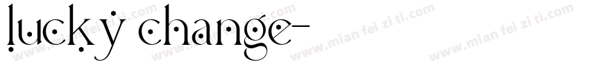 lucky change字体转换